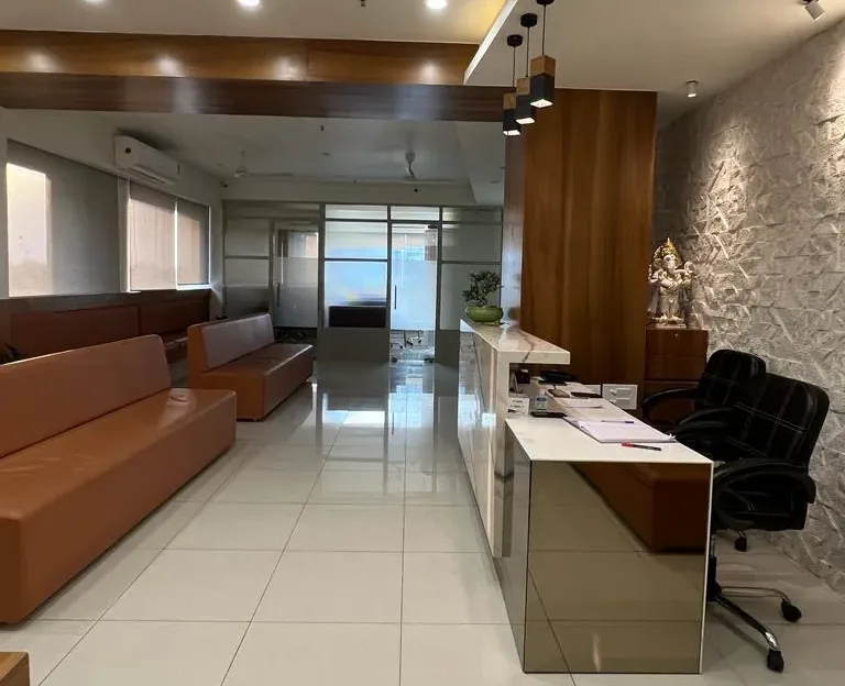 Reception at Aaryaa Endocrine, Diabetes & Hematology Center, Ahmedabad