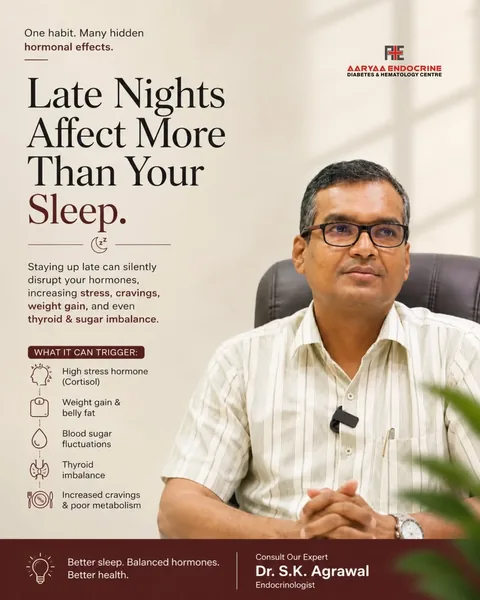 How late nights disrupt hormones, stress, weight and thyroid balance