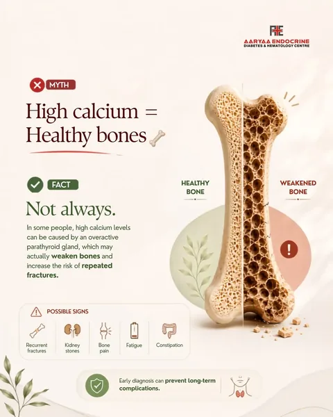 Myth versus fact: high calcium does not always mean healthy bones