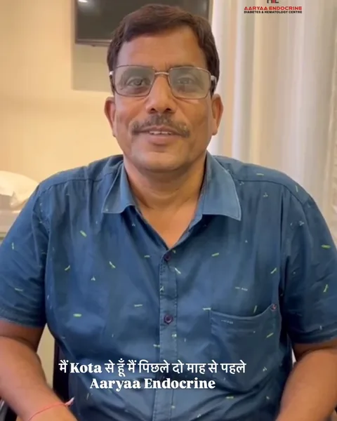Patient from Kota sharing his treatment experience at Aaryaa Endocrine